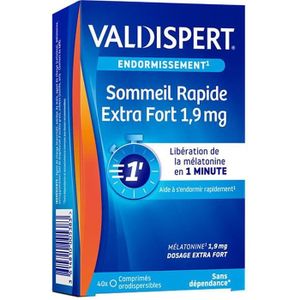 COMPLEMENTS ALIMENTAIRES - DETENTE Valdispert Sommeil Rapide Extra Fort 1,9mg 40 comprimés