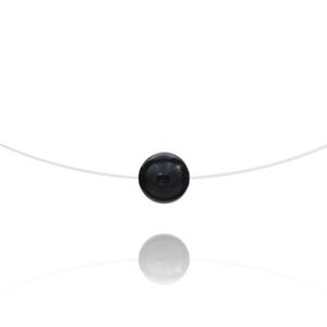 Collier Ras De Cou En Argent Rhodié Et Zirconium 41 Cm Ajustable - Neuf Avec étiquettes