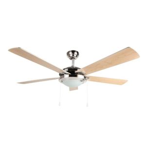 Ventilateur De Plafond Avec Telecommande Et Lumiere Achat Vente Pas Cher