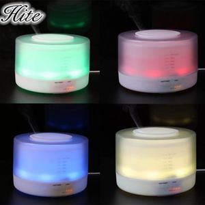 HUMIDIFICATEUR ÉLECT. 500ML USB Humidifier Aroma Diffuser Cool Mist LED Night Light Humidificateur d'air rechargeable