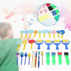 COUPE CIGARE Kit de pinceaux pour pinceaux éponge Enfants Graffiti Dessin Jouet Outil de peinture