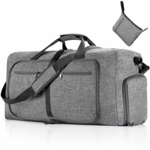 SAC DE VOYAGE Sac de Voyage Pliable pour Homme et Femme 115L Gra