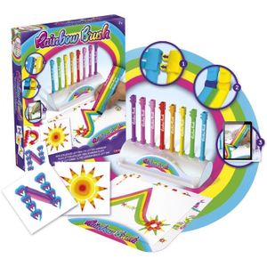 JEU DE COLORIAGE - DESSIN - POCHOIR LANSAY - Rainbow Brush® - Set de Lettres - Feutres arc-en-ciel pour enfants dès 7 ans