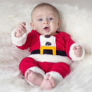Geagodelia Barboteuse de Noël Bébé Garçon Fille Combinaiosn à Manches Longues Grenouillère Tricoté de Noël pour Bébé 0-18 Mois Vêtement Bébé de Noël