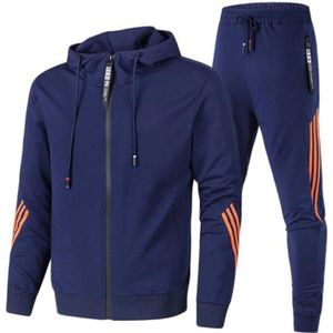 Ensemble Jogging Homme Noël 2 Pièces - Sweat à Capuche + Pantalon, Imprimé Festif, Pour Fêtes D'hiver