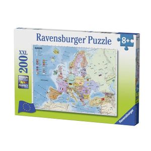 PUZZLE Ravensburger - Puzzle 200 pièces XXL - Carte d'Europe - Mixte - A partir de 8 ans