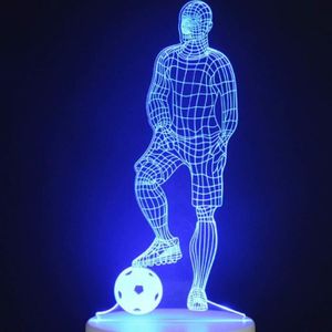 Lampe De Table De Chevet De Ballon De Football Veilleuse À Illusion  D'Optique 3D Pour Enfants Cadeau D'Intérieur Pour Table [u353] - Cdiscount  Maison