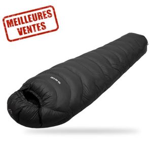 SAC DE COUCHAGE TD® Sac de couchage momie d'extérieur noir Nylon /