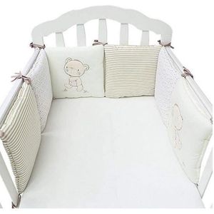 Paquet 7 pièces Set de lit Prestij en beige avec gigoteuse et ciel 70 x 140 cm 