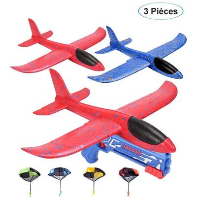 Avion à Lancer à La Main Luwecf - Planeur Volant Rouge Pour Enfants Et Extérieur