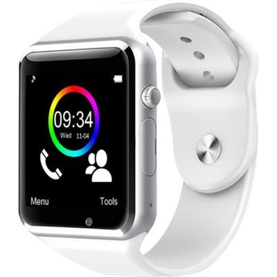 A1 Bluetooth Montre Smart Watch Support de carte SIM QQ WeChat Sport intelligents Montres Telephone Blanc Cdiscount Telephonie