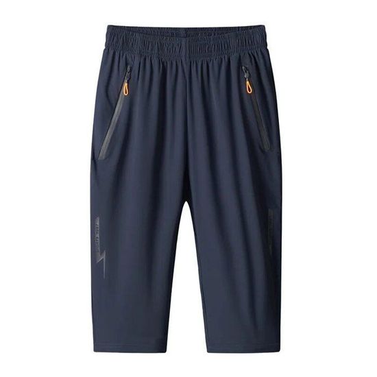 CHIACJYRSEDK Pantalon Sport Femme Taille Haute 3/4 - Pantacourt Élastique Été Jogging Yoga Randonnée Avec Poches
