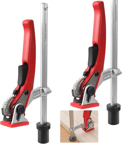 BIGP Lot De 2 Serre-Joints à Levier ø20 - Serrage Rapide 160mm Profondeur 60mm Pour Table Multifonction
