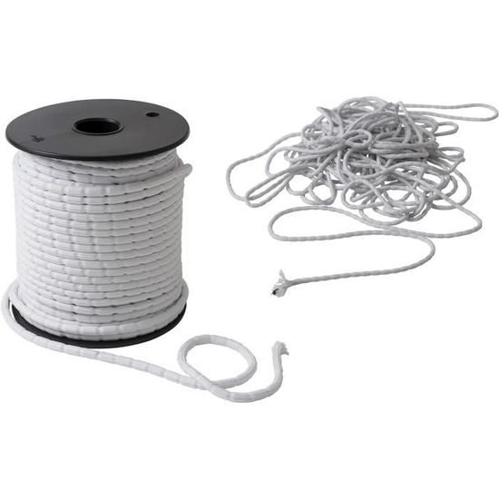 Set De Boutons-poids Pour Cordon De Store - Lot De Pièces De Rechange Blanches, Polyester, Décoratives