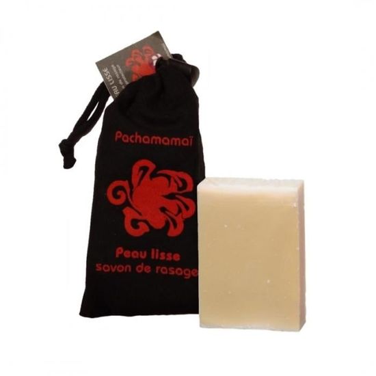 Pachamamaï - Savon solide de rasage PEAU LISSE - 100% naturel, vegan, slow cosmétique, fait à la main en vallée de Chevreuse