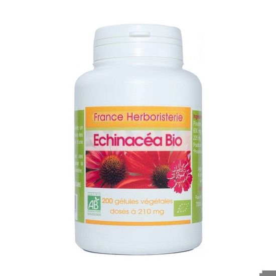 Gélules Echinacea Bio (racine) - Dosage 250 Mg - France Herboristerie - Neuf
