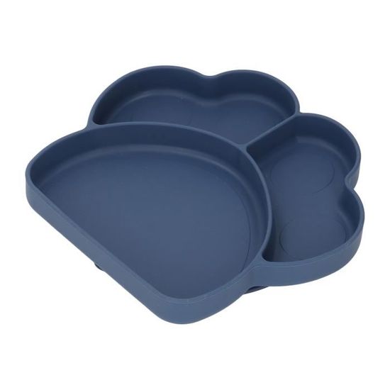ÜneeQbaby Assiettes En Silicone Pour Bébé Bunny Brume Rosée - Sans BPA, Anti-Dérapantes