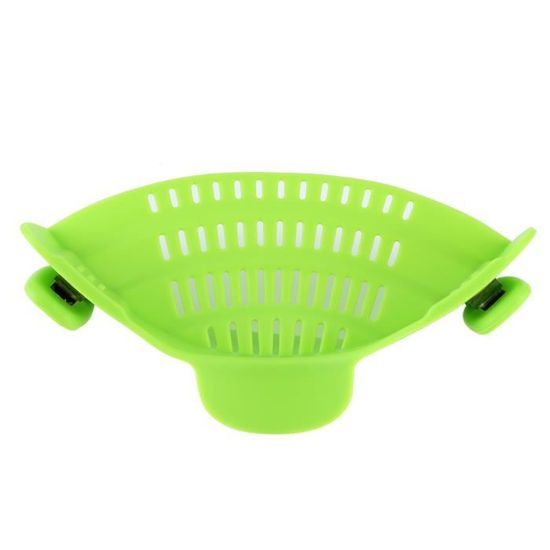Passoire à Nouilles Universelle En Silicone à Clips - Égouttoir Pratique Pour Pâtes, Légumes Et Fruits