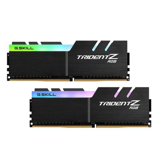 GSKILL - Mémoire PC RAM - TRIDENT Z DDR4 RGB - 32 Go (2X16 Go) - 3200MHz - CAS 14 (F4-3200C14D-32GTZR)