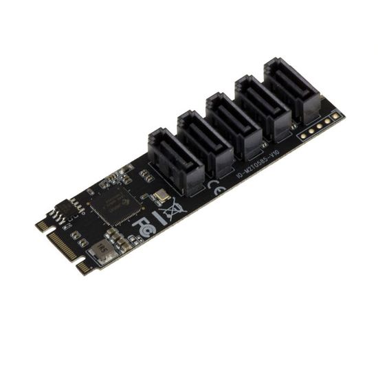 Carte Contrôleur PCIe 2 Ports SATA 3 6Gb/s KALEA - Chipset ASM1061, Interne/Externe ESATA, Plug And Play