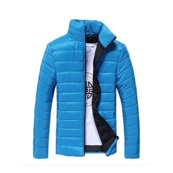 Manteau Homme Hiver 2025 - Coupe Ample, Manches Longues, Polyester, Fermeture Zip, Style Décontracté Classique