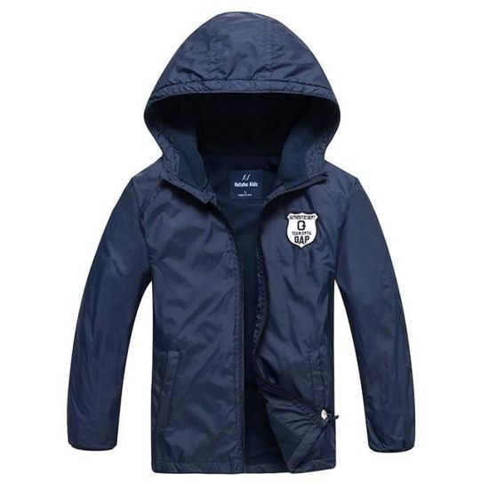 Veste Garcon Exterieur Sport Casual A Capuche Enfant Garcon Veste Mi Saison INSFITY Bleu Enfant Garcon Bleu Cdiscount Pret a Porter