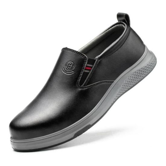 Chaussures De Sécurité Homme - Cuir PU, Bout Composite, Semelle Anti-dérapante, Légères