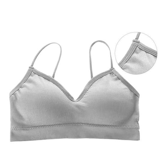 Lot De 3 Brassières Sport Femme – Fermeture Devant – Sans Armatures – Coussinets Amovibles – Pour Yoga, Fitness, Quotidien - 8