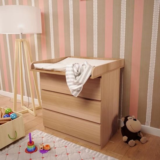 Plan A Langer Polini Kids Pour Commode Ikea Malm Couleur Hetre