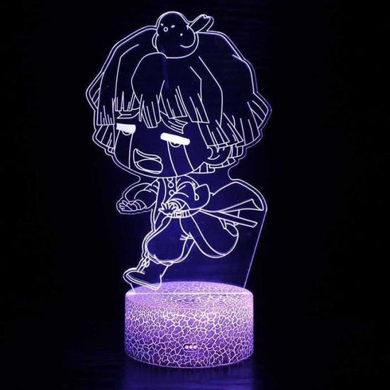 Enfant 3D colorée LED télécommande tactile cadeau de Noël créatif lampe de table 7 Couleurs - Les dessins animés #20