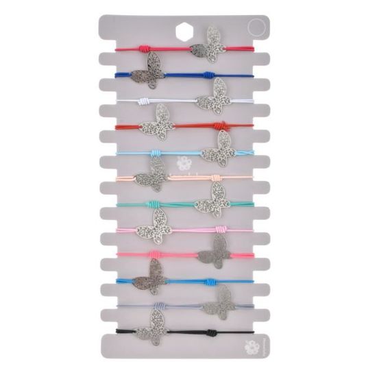 Bracelets à Perles Halloween - Multicouches Élastique - Breloques Chauve-souris, Araignée, Toile - Style Gothique