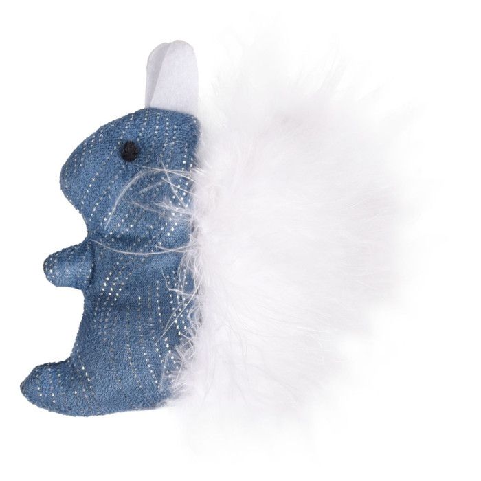 Jouet Ecureuil Medy bleu taille 8.5 x 9.5 cm pour chat - Flamingo Jouet Ecureuil Medy bleu taille 8.5 x 9.5 cm pour chat - Flamingo