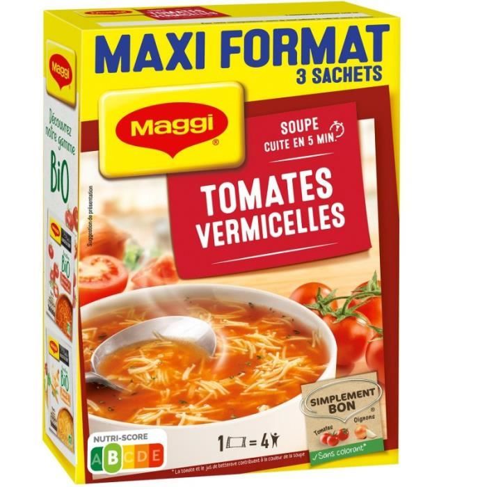 NESTLE MAGGI - Soupe De Tomate Vermicelle 210G - Lot De 4