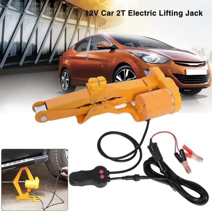 2 Tonnes Cric Jack de Levage 12V DC Voiture Automatique Électrique Équipement d'Urgence -PAI