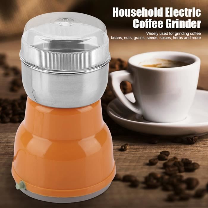 Moulin à café, Moulin à grains de café électrique Noix de ménage Grains Grains Haricots Herbes Épices Broyage 220V EU Plug