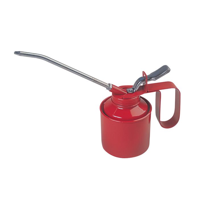 Burette metallique 250 cm3, rouge, bec monte - AUTOBEST