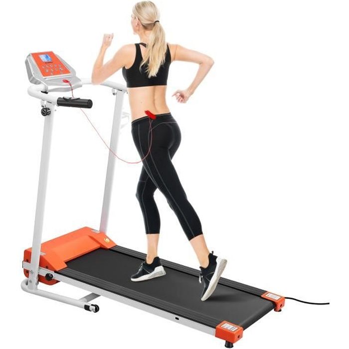BESPORTBLE Tapis roulant - tapis de course pliable - électrique 10 km / h - 12 procédures - Poids Maximum 100kg