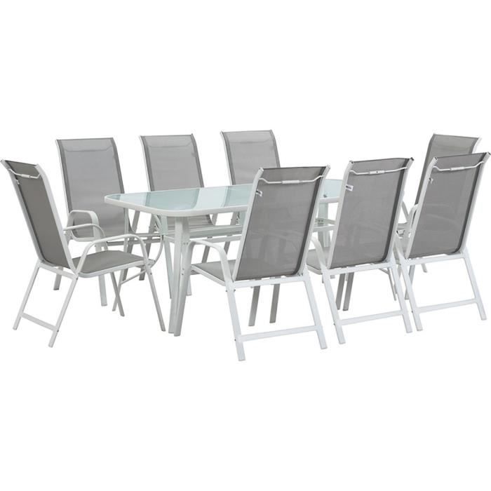 Salon de jardin -Cordoba XL 180- - Phoenix - Gris