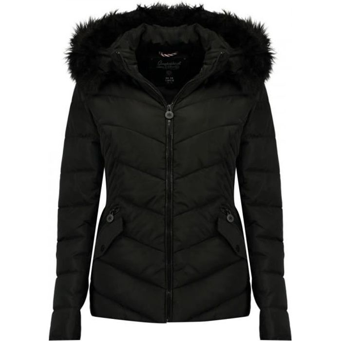 Doudoune Noire Fille Geographical Norway Chips