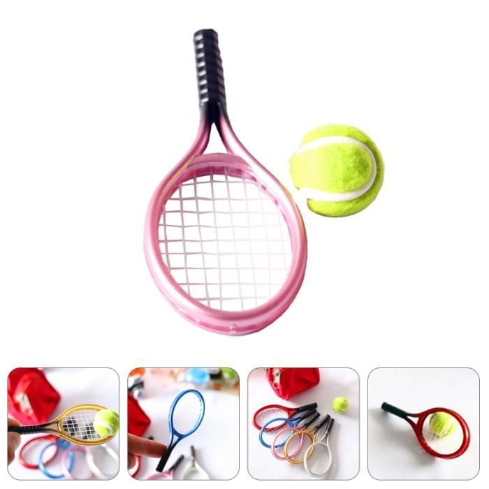 1 Ensemble de raquettes de tennis modèle de balle Mini Raquettes de Couleur raquette de tennis - cadre de tennis
