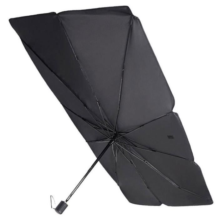 Pare-brise Pare-soleil pliable voiture Parasol UV véhicule résistant à la chaleur parapluie noir L Auvent
