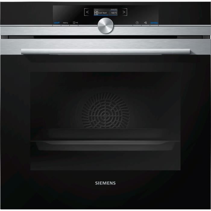 SIEMENS HB675GBS1 Four multifonction pyrolyse inox 71 l - Classe A+ - Inox