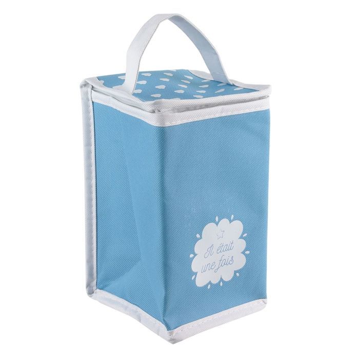 Conservation repas - Sac isotherme - 13 x H. 27 cm - Bleu