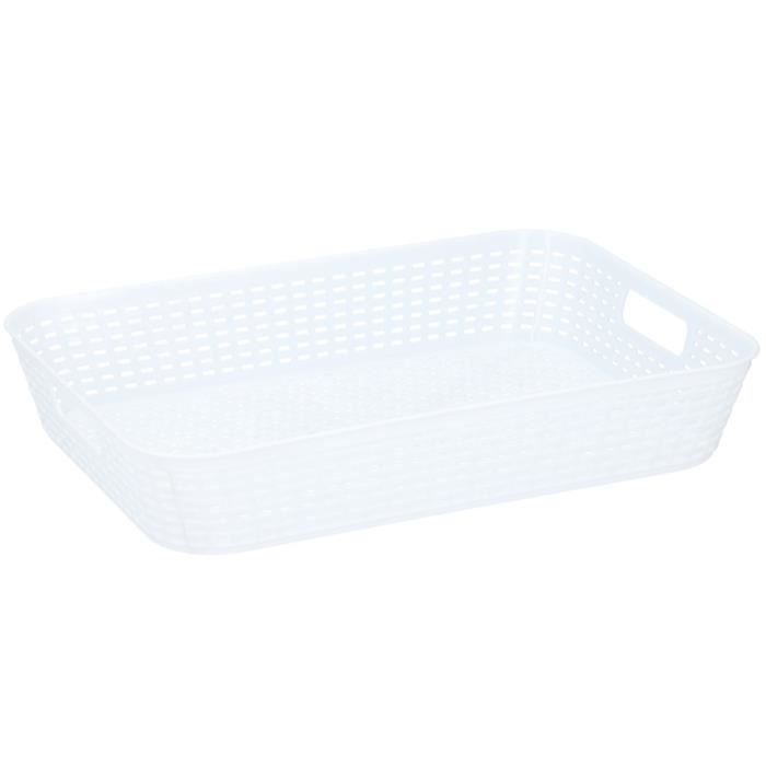 TOM panier de rangement 35 cm en polypropylène blanc