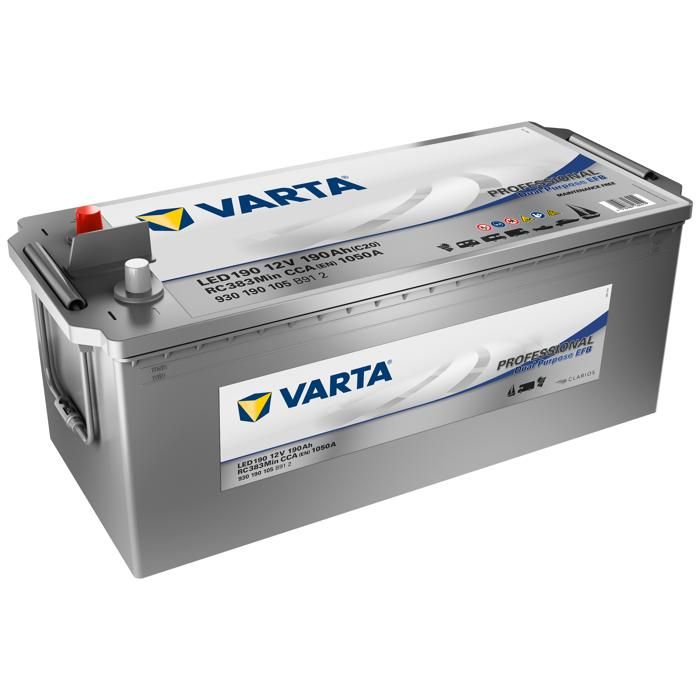 Batterie VARTA Professional Dual Purpose EFB LED 140 12V 140AH 800 AMPS 513x189x223 + Gauche