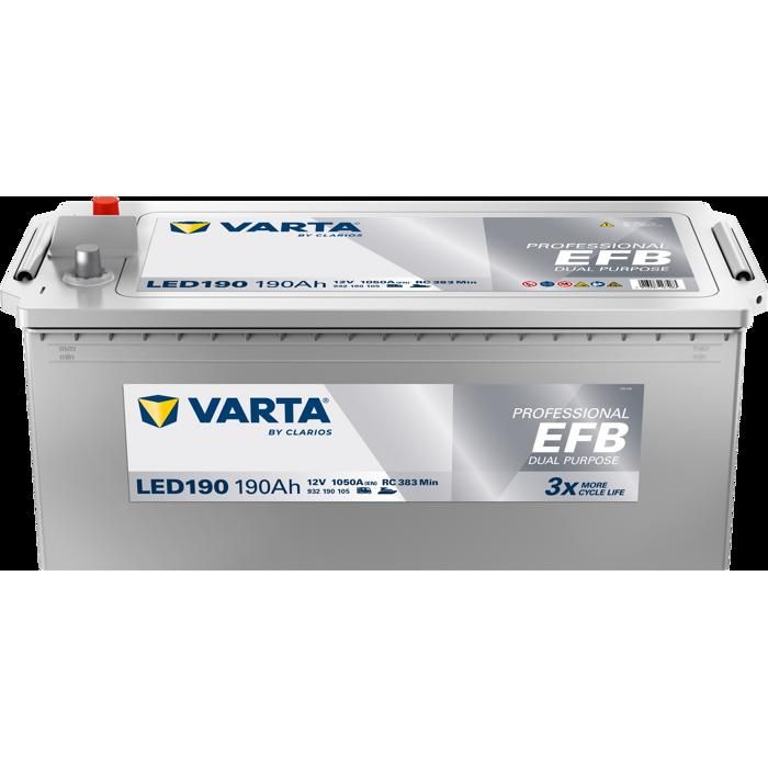 Batterie VARTA Professional Dual Purpose EFB LED 140 12V 140AH 800 AMPS 513x189x223 + Gauche