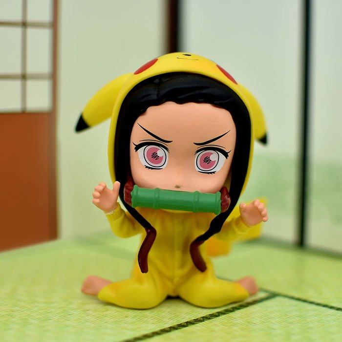 Demon Slayer Nezuko Pikachu Cosplay Pokémon Figurine – Commerce Gluttony