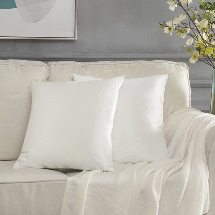 Housse De Coussin Décorative 30x50 Cm (lot De 2) - Velours, Imprimé Double Face, Imperméable, Pour Canapé, Jardin, Terrasse - 10