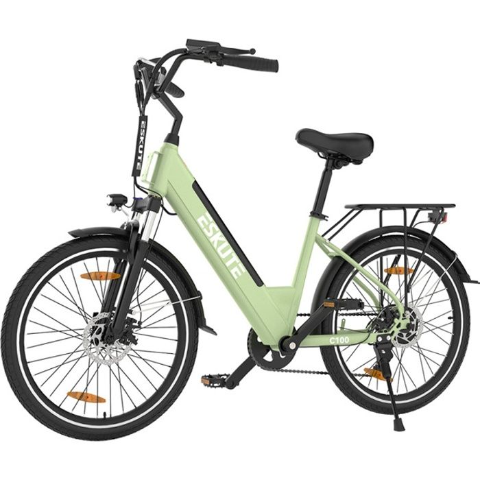 Velo Electrique ESKUTE C100 Moteur 250 W Batterie 36 V 10 4 Ah Pneus 26 x 1 75 Vitesse Max 25 km h Autonomie 50 60 km Cdiscount Sport