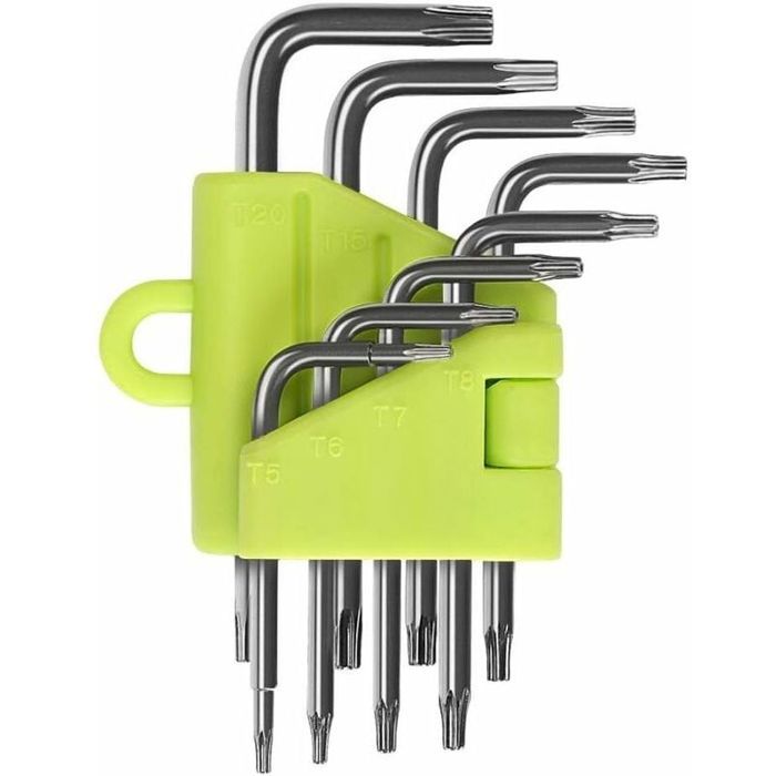 Kit de clés Torx coudées - LARGEIGHT - 8 pièces - Acier inoxydable ...